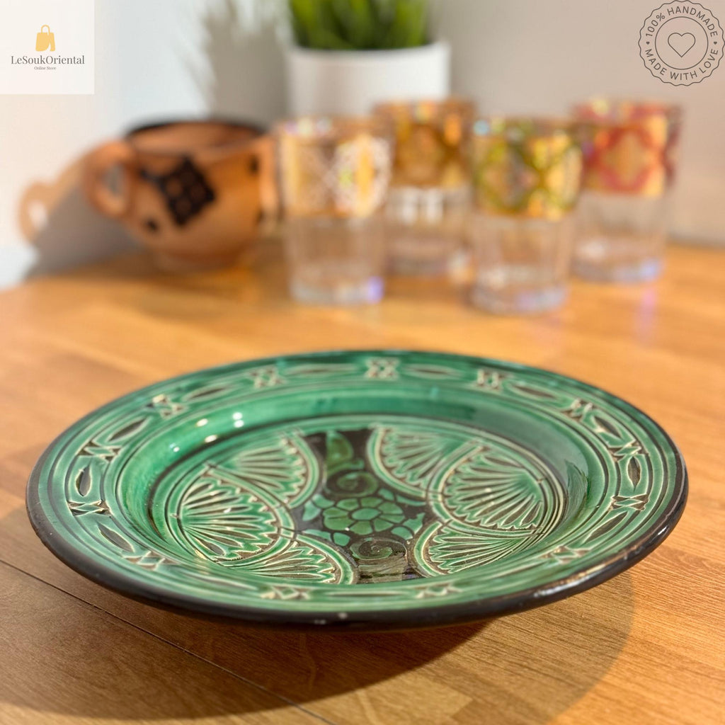 Assiette marocaine en argile